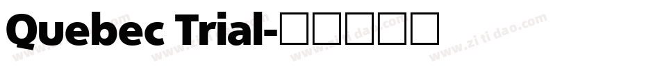 Quebec Trial字体转换